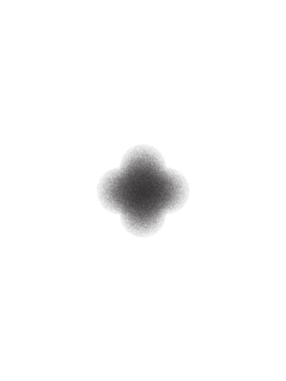 flower graphic with grained fade
